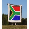 thumbnail image 2 of Photo Of South Africa Flag Button, Woven Blanket, 2 of 4
