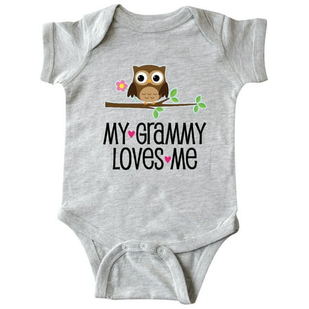 

Inktastic Grammy Loves Me Grandchild Gift Gift Baby Girl Bodysuit