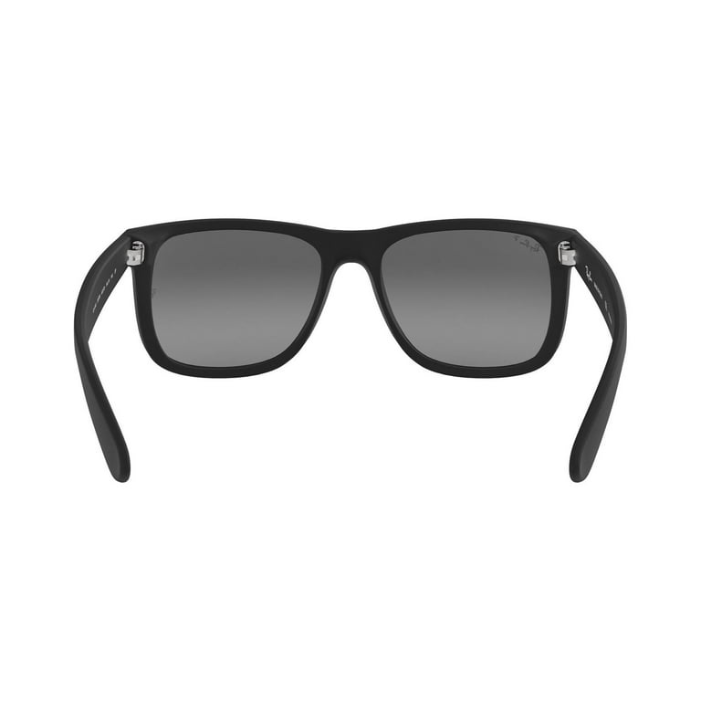 Ray-Ban Justin Classic Sunglasses RB4165 622/2V - Matte Black Frame - Polarized Blue Classic Lenses - Size 55-16