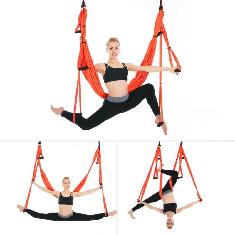 Aerial Hammock Trapeze Yoga Kit Anti-gravity Inversion Fitness Swing Sling 