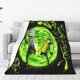 thumbnail image 1 of Manta de viaje de felpa suave de Rick y Morty para dormitorio, sala de estar, sofá, oficina, regalo para todas las estaciones para mujeres, hombres, niñas y niños, 1 of 7