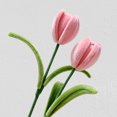 thumbnail image 4 of Flor de tulipán artificial preservada hecha a mano, terminada y hecha a mano, ideal como regalo para mujeres, amantes, aniversarios, día de la madre., 4 of 8