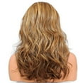 thumbnail image 4 of Mishuowoti wigs human hair glueless wigs human hair pre plucked pre cut wig for women Women's Heat Hair Blonde Long Curly Full Wig Brown One Size, 4 of 6