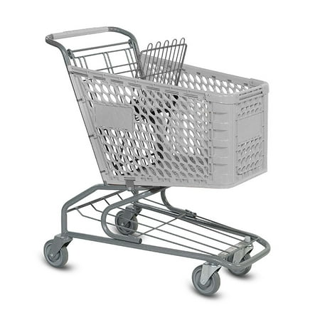 Small Plastic Shopping Cart - Gray