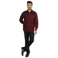thumbnail image 2 of Bestman Solid Formal Shirt For Mens Button Down Shirt Front Patch Pocket Office Wear, 2 of 7