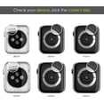 thumbnail image 7 of 2-Pack Crystal Diamond Bling Cases Compatible for Apple Watch Series 8 45mm Series 7, Niyattn Protective Bumper for iWatch Series 8 45mm Series 7(45mm, Black/Clear), 7 of 7