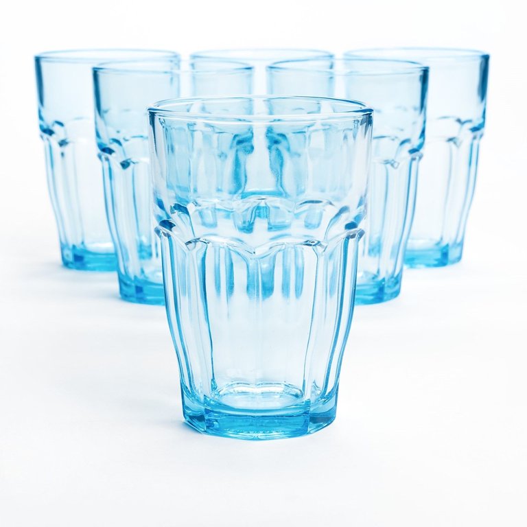 Bormioli Rocco Rock Bar Lounge Rocks Glasses in Ice Blue (Set of 6)