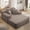 Coffee, variant on FFH 60" Chaise Lounge Chair Indoor, Convertible Sleeper Sofa Bed with Storage Pockets, Plush Corduroy Floor Lazy Sofa, Frameless Design, Beige