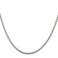 thumbnail image 2 of 925 Sterling Silver Rope Chain Styles Necklace 1.85 mm Diamond-cut 20 inch, 2 of 4