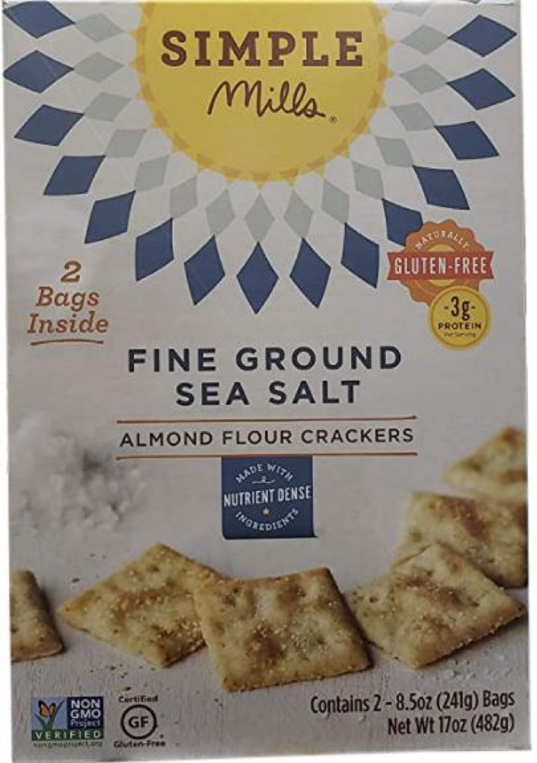 Simple Mills Almond Flour Crackers, 17 oz