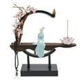 thumbnail image 4 of Retro Style Backflow Incense Burner Incense Cone Sticks Holder Home Decor Porcelain for Home and Office Classical, 4 of 16