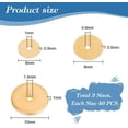 thumbnail image 2 of 120PCS 18k Gold Plated Disc Spacer Beads 6/8/10mm Flat Round Loose Beads Brass Heishi Beads Long-Lasting Beads for DIY Bracelet Necklace Earrings Summer Jewelry Craft Making Gold, 2 of 6