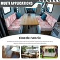 thumbnail image 3 of Boatee Pink Cherry Blossom RV Dinette Cushions Stretchable RV Decor Comfortable Slip Covers for Loveseat Stylish Travel Trailer Accessories Camper Must Haves Pink, 3 of 7