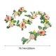 thumbnail image 3 of Rosa Artificial de 1,9 M (6,5 Pies), Color Amarillo, Rosa y Blanco, Ideal para Decorar Bodas, Fiestas, Hogar y Eventos, 200 Cm de Largo., 3 of 7