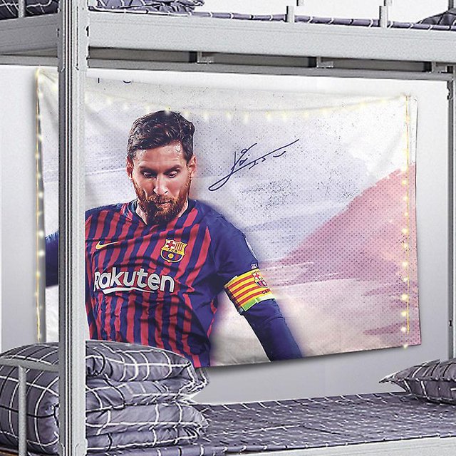 Messi Background Hanging Cloth Tapestry Football Boys Dormitory Room Renovation Layout Decoration