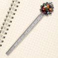 thumbnail image 3 of Tropical plants Book Lovers' Delight: Vintage Silver Lace-Edged Bookmark - Gift for Readers, 3 of 5