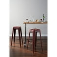thumbnail image 2 of OSP Home Furnishings Bristow 30" Antique Metal Barstool, Antique Black Finish, 2 Pack, 2 of 2