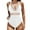 White, variant on QHFBli Womens One Piece Swimsuit Solid Color Mesh Backless Sexy Bikini Swimsuit