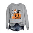thumbnail image 6 of BVOFAR Womens Halloween Sweatshirts Spooky Ghost Print Pullovers Fall Work Crewneck Long Sleeve Sweater Tops Halloween Costumes XS, 6 of 6