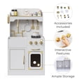 thumbnail image 4 of Teamson Kids Petite Versailles Classic Wooden Play Kitchen with Toy Set with Sink, Stove & 11 Accessories, 4 of 13