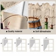 thumbnail image 3 of Vintage Watercolor Wine Kitchen Window Curtains, Swag Curtains Valance for Bedroom Living Room Bathroom, Farmhouse Cask Grapes Country Rod Pocket Window Curtain Block Drapes 2 Panels 36"x36", 3 of 9