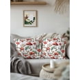 thumbnail image 3 of Outdoor Pillows Waterproof, Red Mushrooms Bedding Throw Pillows with Insert for Couch Sofa Bed, Maple Leaves Plants Country Botanical 16x16 Inch Pillowcases Decorative Camping Patio Pillow Set of 2, 3 of 8