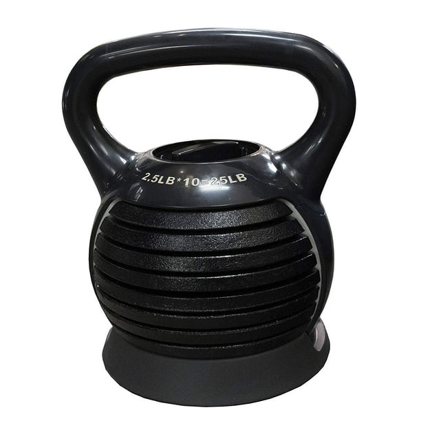 DAZONE Adjustable Kettlebell, Cast Iron Kettlebell Weight Set 2.525Lbs