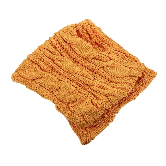 ELAYARD Chunky Cable Knit Gaiter In Golden 1Pack For Warmth Retention Accessories