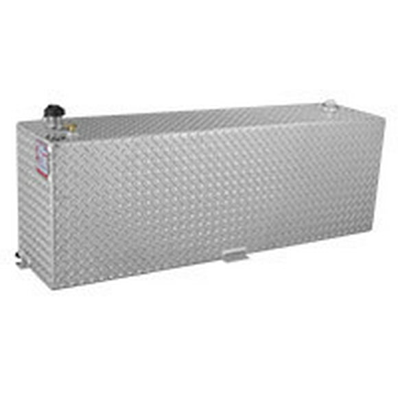 RDS Tanks Liquid Transfer Tank 71212 DOT Approved; Gasoline or Diesel; 60 Gallon Capacity; Rectangle; Diamond Tread; Aluminum; Used For Transferring Fuel To Automobiles/Boats/4-Wheelers/Generators
