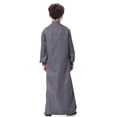 thumbnail image 3 of Tiijoy Boys Arabic Thobe Robe Traditional Loose Embroidery Long Sleeve Thobe, Sizes 13-14, 3 of 3