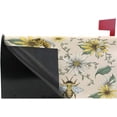 thumbnail image 4 of Bee and White Daisy Magnetic Mailbox Cover MailWraps Garden Yard Home Decor for Outside Standard Size-18"x 20.8", 4 of 5