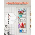 thumbnail image 3 of Over The Door Organizer, 6-Tier Adjustable Hanging Storage Rack for Pantry & Kitchen, Freestanding Metal Shelf Unit, 3 of 7