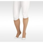 Juzo 2001 Soft Open Toe Knee Highs w/Silicone Band Border - 20-30 mmHg Petite Beige V