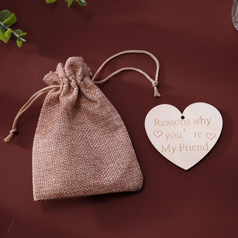 solacol Small Wooden Hearts Wedding Gift Box Thank You Gift Box Why Are You  My Friend? You Are My Friend. Wooden Box and Heart Keepsake Gift Small Gift  Box Heart Gift Box