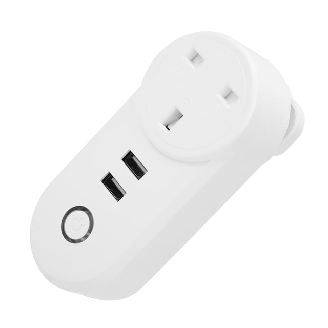 Wireless Smart Plug, Safe WiFi Smart Plug For Living Room For Balcony For Bathroom For Bedroom