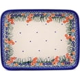 thumbnail image 2 of Polmedia Blissful Daisy Rectangular  Non-Stick Polish Pottery Baker, 2 of 6