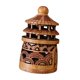 thumbnail image 5 of Llavero colgante de madera tallada, elegante, ligero y multiusos. Forma de pagoda, 5 of 9