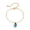 Blue, variant on Womens Ladybug Bracelet Insect Tag Individually Packed Bracelet Copper Clad Iron Glass Electroplated Finish National