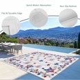 thumbnail image 3 of Independence Day Outdoor Rug for Patio/Deck/Porch, Non-Slip Large Area Rug 5 x 8 Ft, Red Blue Star Firework Wooden Grain Indoor Outdoor Rugs Washable Area Rugs, Reversible Camping Rug Carpet Runner, 3 of 8