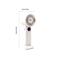 thumbnail image 3 of Aufmer Portable Travel Essential USB Charging Handheld Fan Mini Cooling Device With LED Digital Screen Display Ideal For Outdoor Travel Office Indoor Daily Use(with Cable×1), 3 of 6