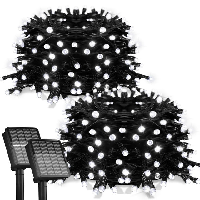 Guirnalda de luces solares Flechllary 24 m 200 LED a prueba de agua