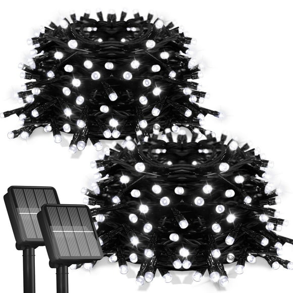 Guirnalda de luces solares Flechllary 24 m 200 LED a prueba de agua