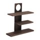 thumbnail image 1 of Soporte para tazas de café, portavasos de té, soporte para servicio de té, organizador de estantes de madera para escritorio Negro, 1 of 9
