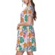 thumbnail image 2 of Balery Tropical Plants Vestidos sueltos de manga corta para mujer, vestidos de verano 2025, vestidos casuales de corte A con vuelo., 2 of 6