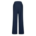 thumbnail image 6 of Daznico Womens Pants,Women's Solid Color Linen Drawstring Pants Loose Fit Casual Style,Womens Trousers,Size:M, 6 of 6