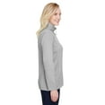 thumbnail image 3 of UltraClub Ladies' Coastal Pique Fleece Quarter-Zip 2XL SILVER HEATHER, 3 of 3