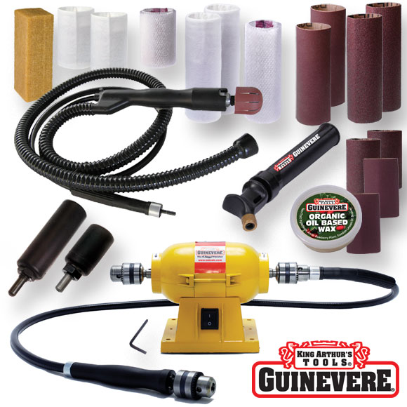 King Arthur's Tools 10025 Merlin 2 Premium Mini Power Grinder Wood