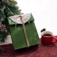 thumbnail image 3 of 10 piezas de bolsas de regalo de papel kraft de Navidad de color sólido para hornear galletas, galletas, dulces, golosinas, caja de embalaje para regalos de fiesta, medio, bolsa de papel kraft, 3 of 5