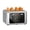 Gray, variant on WHALL Touchscreen Toaster 2 Slice, Stainless Steel, 1.5 " Wide Slots, Bagel, Defrost, 850W