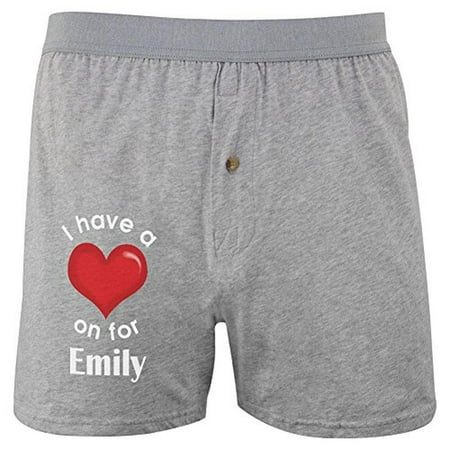 I Have a Heart On for Emily Soft Knit Boxer